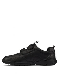 CLARKS Kids' Leather Riptape School Shoes (Kid Size 10-4) 11 CLARKS Kids' Leather Riptape School Shoes (Kid Size 10-4) -SCHOOL UNIFORM Sales SD 01 T94 3008 Y0 X EC 4