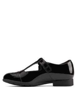 CLARKS Kids' Leather T-Bar Shoes (Kid Size 10-2.5) -SCHOOL UNIFORM Sales SD 01 T94 3021P Y1 X EC 4