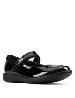 CLARKS Kids' Leather Riptape Mary Jane Shoes (Kid Shoe 10-2.5)