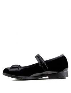 CLARKS Kids' Leather Riptape Bow Mary Jane Shoes (Kid Size 10-2.5) 11 CLARKS Kids' Leather Riptape Bow Mary Jane Shoes (Kid Size 10-2.5) -SCHOOL UNIFORM Sales SD 01 T94 3103P Y1 X EC 4