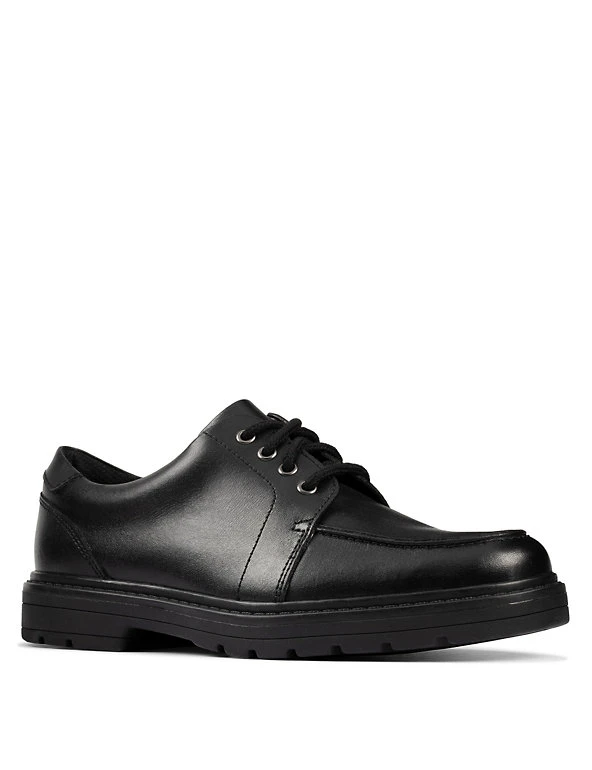 CLARKS Kids' Leather Lace Up School Shoes (Youth Size 3-9) 3 CLARKS Kids' Leather Lace Up School Shoes (Youth Size 3-9)