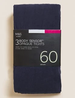 M&S Collection 3pk 60 Denier Body Sensor™ Tights 27 M&S Collection 3pk 60 Denier Body Sensor™ Tights -SCHOOL UNIFORM Sales SD 02 T60 2209 F0 X EC 0