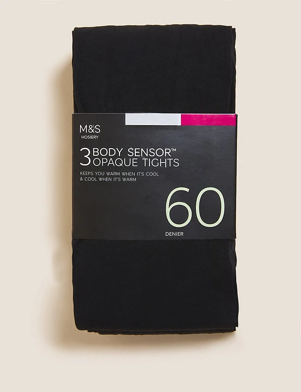 M&S Collection 3pk 60 Denier Body Sensor™ Tights 3 M&S Collection 3pk 60 Denier Body Sensor™ Tights