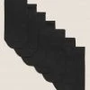 M&S Collection Socks & Tights 7pk Of Cotton Rich Trainer Liner Socks -SCHOOL UNIFORM Sales SD 04 T64 1803B Y0 X EC 0