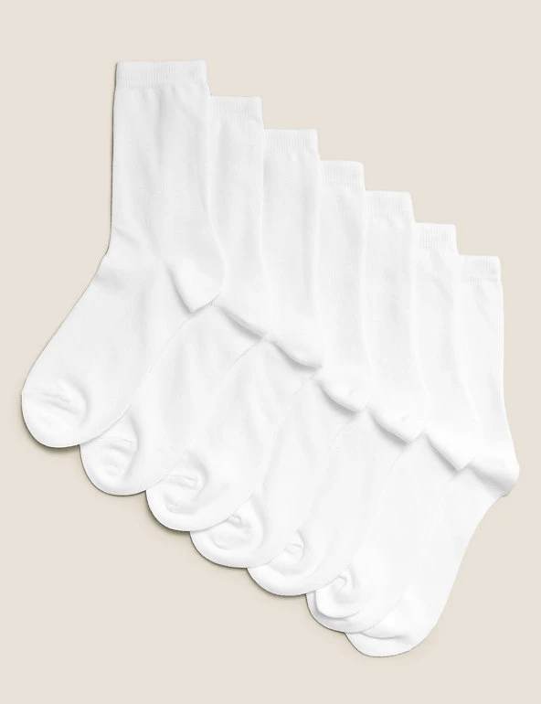 M&S Collection 7pk Of Ankle School Socks 3 M&S Collection 7pk Of Ankle School Socks