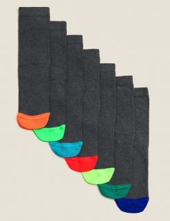 M&S Collection 7pk Cotton Rich School Socks