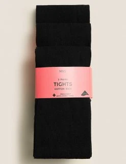 M&S Collection Socks & Tights 3pk Of School Tights