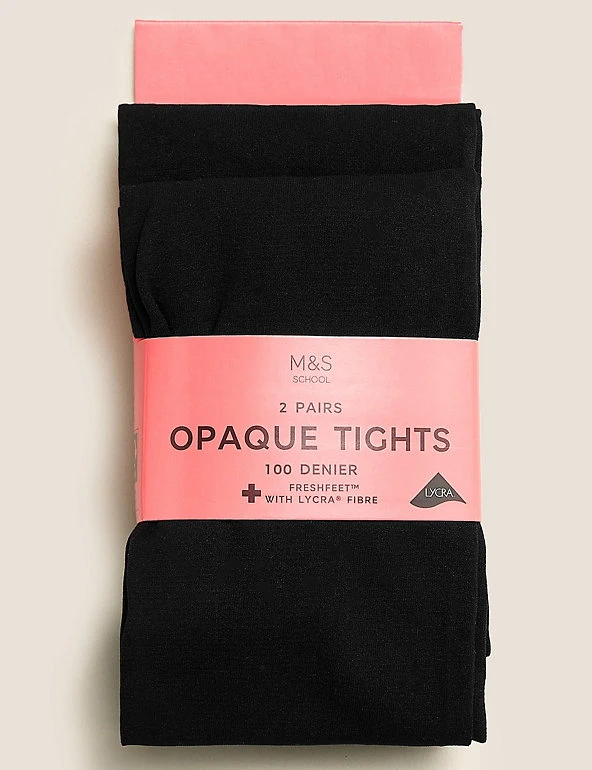 M&S Collection 2pk Of 100 Denier Tights 3 M&S Collection 2pk Of 100 Denier Tights