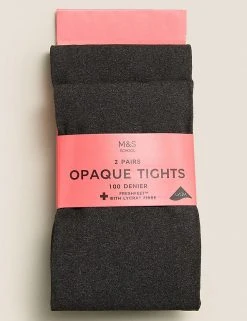 M&S Collection 2pk Of 100 Denier Tights