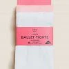 M&S Collection Socks & Tights 2pk Ballet Opaque Tights -SCHOOL UNIFORM Sales SD 04 T64 5701S A4 X EC 0