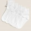 M&S Collection 5pk Of Frill Ankle Socks 2 M&S Collection 5pk Of Frill Ankle Socks -SCHOOL UNIFORM Sales SD 04 T64 6873G Z0 X EC 0