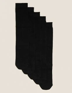 M&S Collection Socks & Tights 5pk Of Knee High Socks