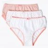 M&S Collection Underwear 10pk Pure Cotton Spotted Knickers (2-16 Yrs) -SCHOOL UNIFORM Sales SD 04 T71 1201V A4 X EC 1
