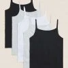M&S Collection Underwear 5 Pack Cotton Camisoles (2-16 Yrs) 2 M&S Collection Underwear 5 Pack Cotton Camisoles (2-16 Yrs) -SCHOOL UNIFORM Sales SD 04 T71 1203V Y4 X EC 0