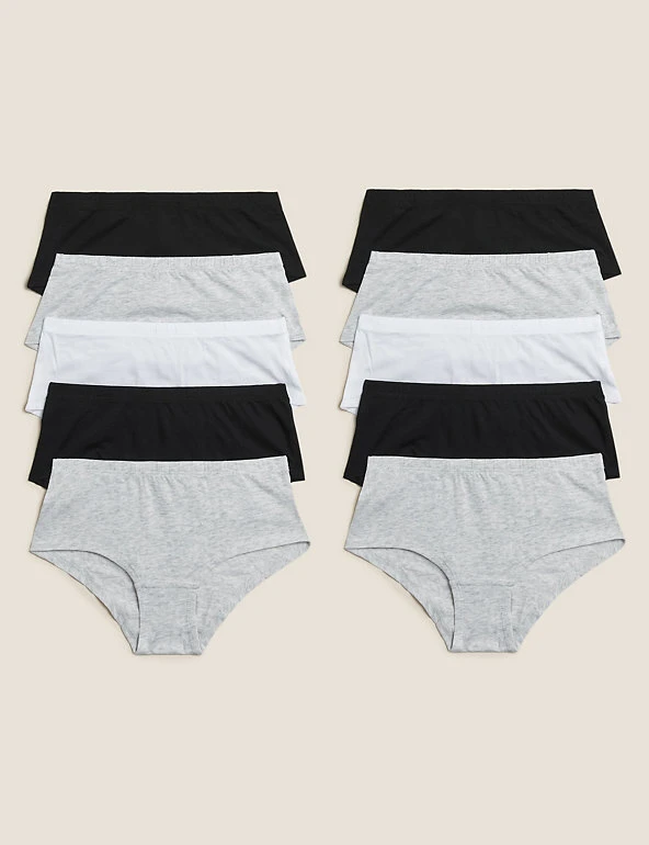M&S Collection Underwear 10pk Cotton Rich Shorts (2-16 Yrs) 3 M&S Collection Underwear 10pk Cotton Rich Shorts (2-16 Yrs)