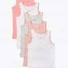 M&S Collection Underwear 5 Pack Pure Cotton Spotted Vests (2-16 Yrs) 2 M&S Collection Underwear 5 Pack Pure Cotton Spotted Vests (2-16 Yrs) -SCHOOL UNIFORM Sales SD 04 T71 1209V A4 X EC 0