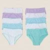 M&S Collection Underwear 10pk Pure Cotton Knickers (2-16 Yrs) -SCHOOL UNIFORM Sales SD 04 T71 1216V KQ X EC 0