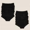 M&S Collection Underwear 10pk Cotton Rich With Stretch Shorts (2-16 Yrs)