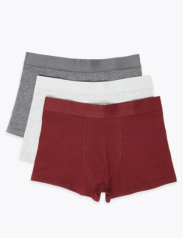 M&S Collection Underwear 5 Pack Cotton Rich Trunks (2-16 Yrs) 4 M&S Collection Underwear 5 Pack Cotton Rich Trunks (2-16 Yrs) - Image 2