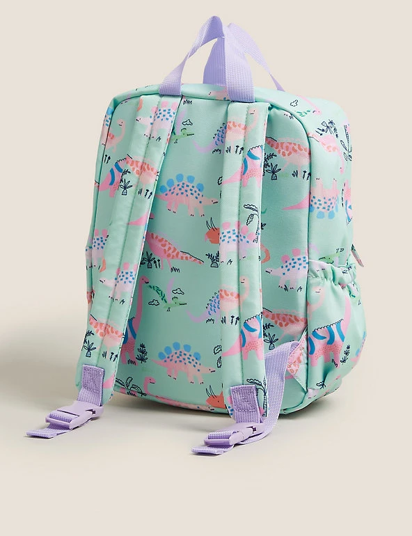 M&S Collection Accessories Kids' Water Repellent Dinosaur Nursery Backpack 5 M&S Collection Accessories Kids' Water Repellent Dinosaur Nursery Backpack - Image 3