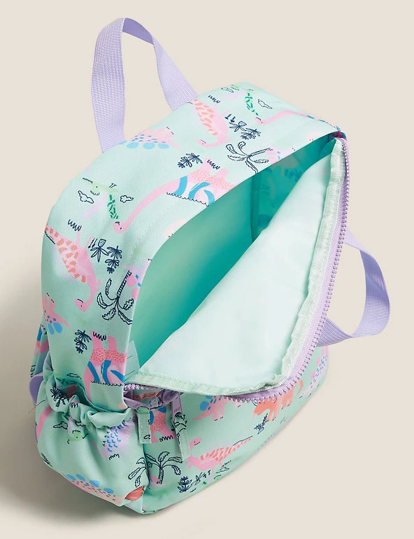 M&S Collection Accessories Kids' Water Repellent Dinosaur Nursery Backpack 7 M&S Collection Accessories Kids' Water Repellent Dinosaur Nursery Backpack - Image 5