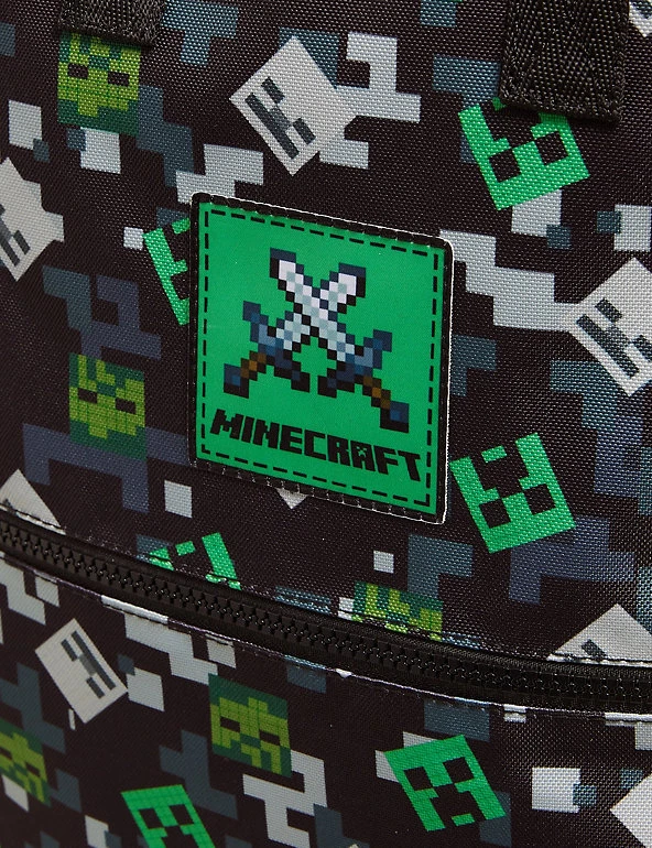 M&S Collection Accessories Kids’ Minecraft™ Water Repellent School Backpack 6 M&S Collection Accessories Kids’ Minecraft™ Water Repellent School Backpack - Image 4
