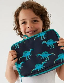 M&S Collection Lunchboxes Kids' Dinosaur Print Lunch Box 10 M&S Collection Lunchboxes Kids' Dinosaur Print Lunch Box -SCHOOL UNIFORM Sales SD 04 T72 7026J F0 X EC 1