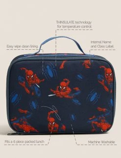 M&S Collection Lunchboxes Kids' Spider-Man™ Lunch Box -SCHOOL UNIFORM Sales SD 04 T72 7027J ZZ X EC 90