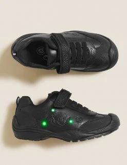 M&S Collection Kids' Leather Light Up Dino School Shoes (8 Small - 1 Large) 11 M&S Collection Kids' Leather Light Up Dino School Shoes (8 Small - 1 Large) -SCHOOL UNIFORM Sales SD 04 T72 8548B Y0 X EC 1