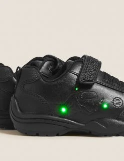 M&S Collection Kids' Leather Light Up Dino School Shoes (8 Small - 1 Large) 12 M&S Collection Kids' Leather Light Up Dino School Shoes (8 Small - 1 Large) -SCHOOL UNIFORM Sales SD 04 T72 8548B Y0 X EC 2