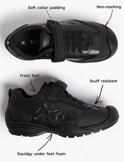 M&S Collection Kids' Leather Light Up Dino School Shoes (8 Small - 1 Large) 15 M&S Collection Kids' Leather Light Up Dino School Shoes (8 Small - 1 Large) -SCHOOL UNIFORM Sales SD 04 T72 8548B Y0 X EC 9