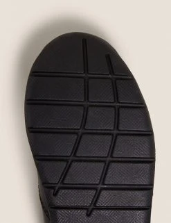 M&S Collection Footwear Kids' Leather Light Up Riptape School Shoes (8 Small - 1 Large) -SCHOOL UNIFORM Sales SD 04 T72 8595B Y0 X EC 3