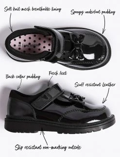 M&S Collection Kids’ Leather T-Bar School Shoes (8 Small - 1 Large) -SCHOOL UNIFORM Sales SD 04 T72 8647B Y0 X EC 90