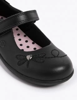 M&S Collection Kids’ Leather Flashing Light School Shoes (8 Small -1 Large) -SCHOOL UNIFORM Sales SD 04 T72 8649B Y0 X EC 2