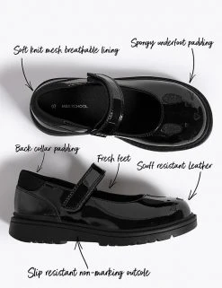 M&S Collection Kids’ Leather Rabbit School Shoes (8 Small - 1 Large) -SCHOOL UNIFORM Sales SD 04 T72 8651B Y0 X EC 90