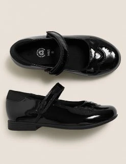 M&S Collection Kids' Leather Riptape School Shoes (8 Small - 1 Large) 10 M&S Collection Kids' Leather Riptape School Shoes (8 Small - 1 Large) -SCHOOL UNIFORM Sales SD 04 T72 8665B Y0 X EC 1