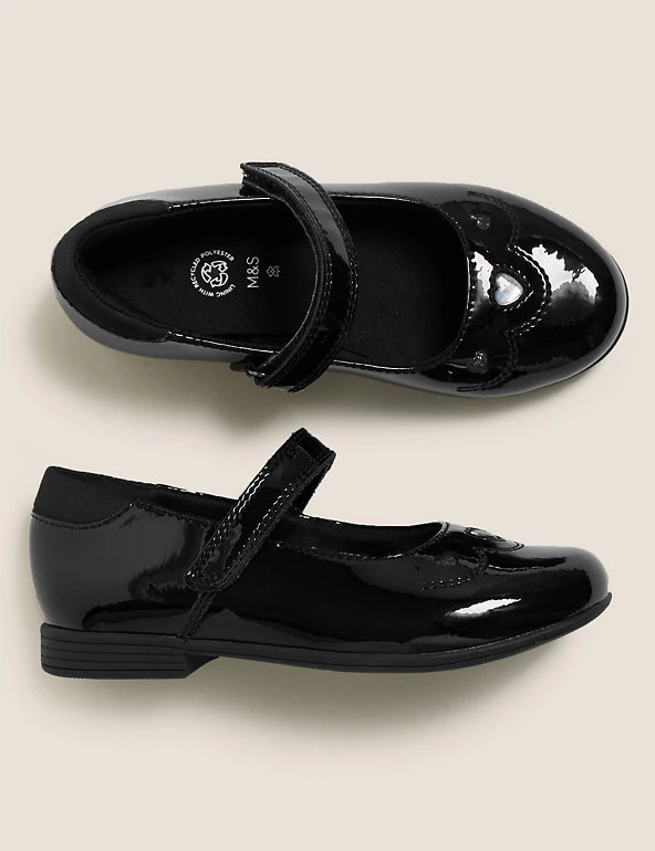 M&S Collection Kids' Leather Riptape School Shoes (8 Small - 1 Large) 5 M&S Collection Kids' Leather Riptape School Shoes (8 Small - 1 Large) - Image 3