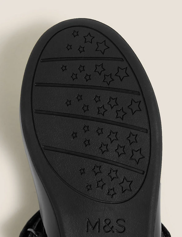 M&S Collection Kids' Leather Riptape School Shoes (8 Small - 1 Large) 7 M&S Collection Kids' Leather Riptape School Shoes (8 Small - 1 Large) - Image 5