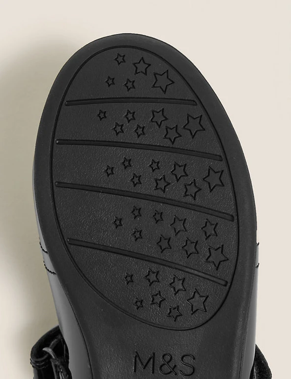 M&S Collection Kids' Leather Freshfeet™ T Bar School Shoes (8 Small - 1 Large) 7 M&S Collection Kids' Leather Freshfeet™ T Bar School Shoes (8 Small - 1 Large) - Image 5