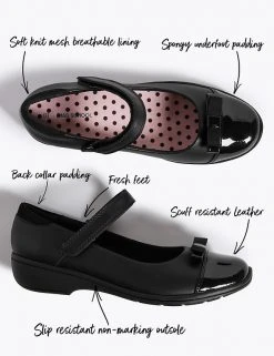 M&S Collection Kids' Leather Wedge School Shoes (13 Small - 7 Large) 8 M&S Collection Kids' Leather Wedge School Shoes (13 Small - 7 Large) -SCHOOL UNIFORM Sales SD 04 T72 8740B Y0 X EC 90