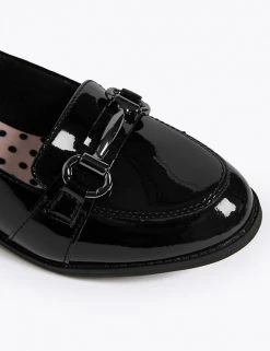M&S Collection Shoes Kids Patent Leather Slip On Loafers (13 Small - 7 Large) -SCHOOL UNIFORM Sales SD 04 T72 8751B Y0 X EC 2