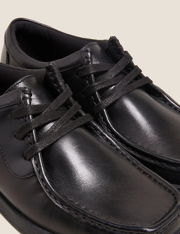 M&S Collection Kids' Leather Lace School Shoes (13 Small - 9 Large) 6 M&S Collection Kids' Leather Lace School Shoes (13 Small - 9 Large) - Image 4