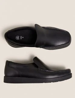 M&S Collection Kids' Leather Slip-on Loafer School Shoes (13 Small - 9 Large) 10 M&S Collection Kids' Leather Slip-on Loafer School Shoes (13 Small - 9 Large) -SCHOOL UNIFORM Sales SD 04 T72 8807B Y0 X EC 1