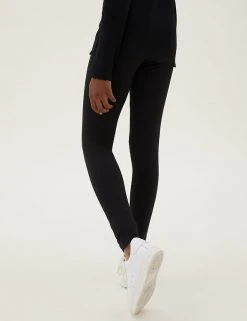 M&S Collection 5pk Cotton Rich Leggings With Stretch (6-16 Yrs) -SCHOOL UNIFORM Sales SD 04 T74 3128E Y0 X EC 3