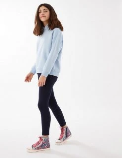 M&S Collection Cotton Rich Leggings With Stretch (2-16 Yrs) -SCHOOL UNIFORM Sales SD 04 T74 3199V F0 X EC 1