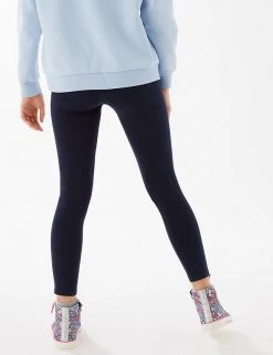 M&S Collection Cotton Rich Leggings With Stretch (2-16 Yrs) -SCHOOL UNIFORM Sales SD 04 T74 3199V F0 X EC 3
