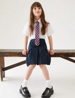 M&S Collection Skirts Girls' Slim Fit Permanent Pleats School Skirt (2-18 Yrs) -SCHOOL UNIFORM Sales SD 04 T76 0137 F0 X EC 0