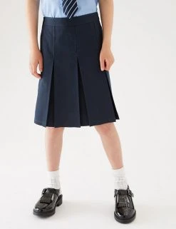 M&S Collection Skirts Girls' Slim Fit Permanent Pleats School Skirt (2-18 Yrs) -SCHOOL UNIFORM Sales SD 04 T76 0137 F0 X EC 1
