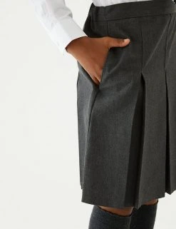M&S Collection Skirts Girls' Slim Fit Permanent Pleats School Skirt (2-18 Yrs) -SCHOOL UNIFORM Sales SD 04 T76 0137 T0 X EC 4