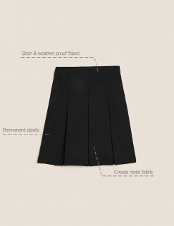 M&S Collection Skirts Girls' Slim Fit Permanent Pleats School Skirt (2-18 Yrs) -SCHOOL UNIFORM Sales SD 04 T76 0137 Y0 X EC 90